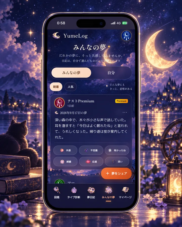 みんなの夢の画面